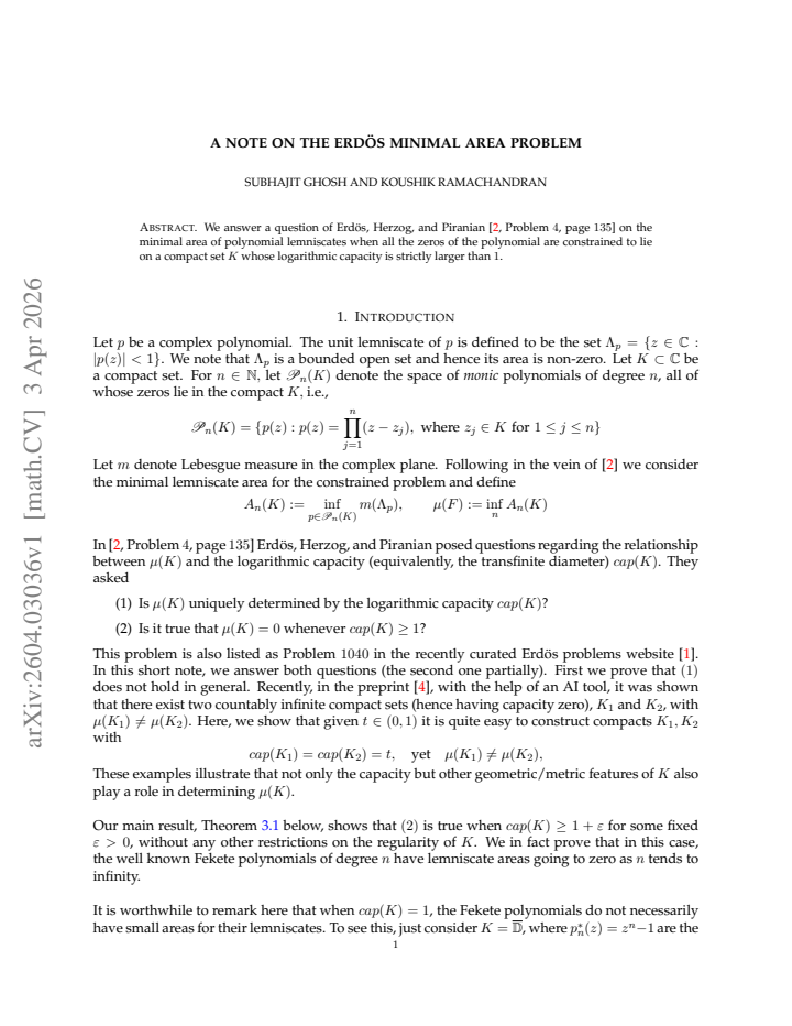 First page