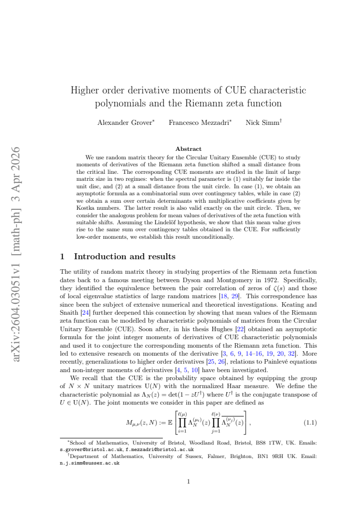 First page