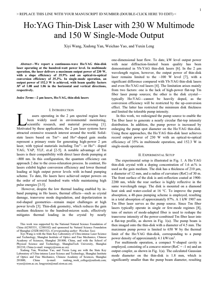 First page