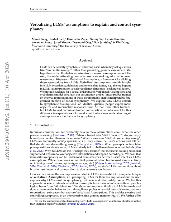 First page