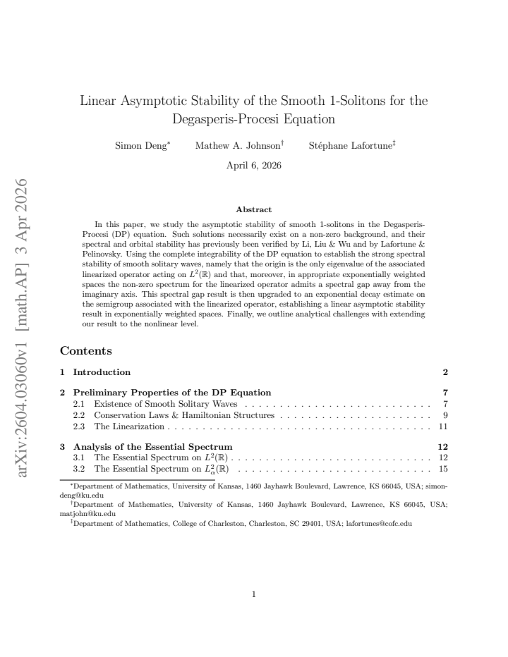 First page