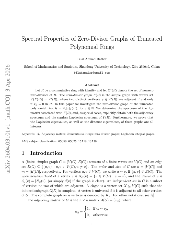 First page