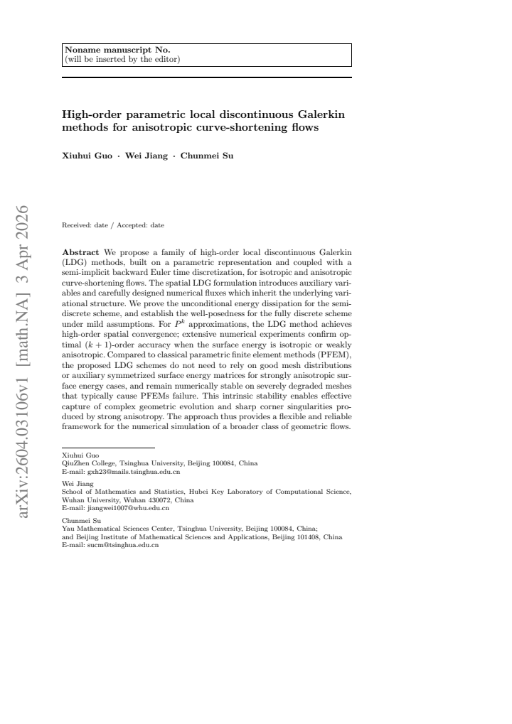 First page