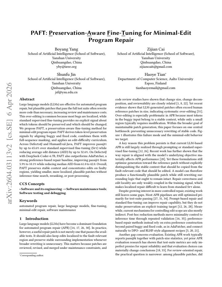 First page