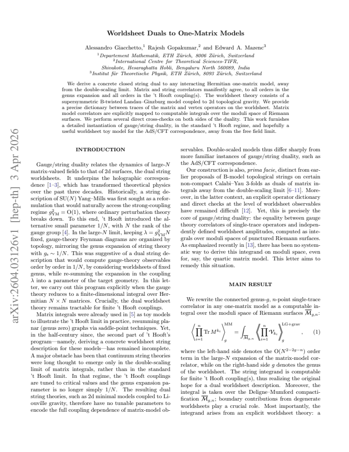First page
