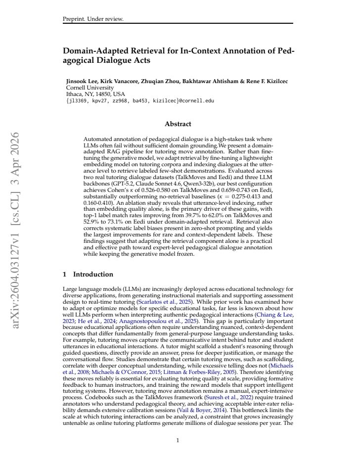 First page
