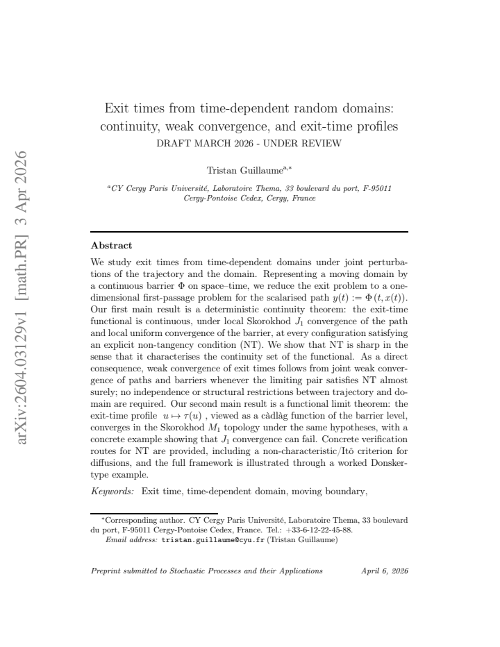 First page