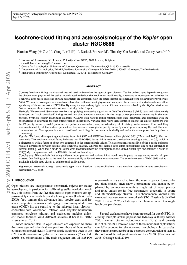 First page