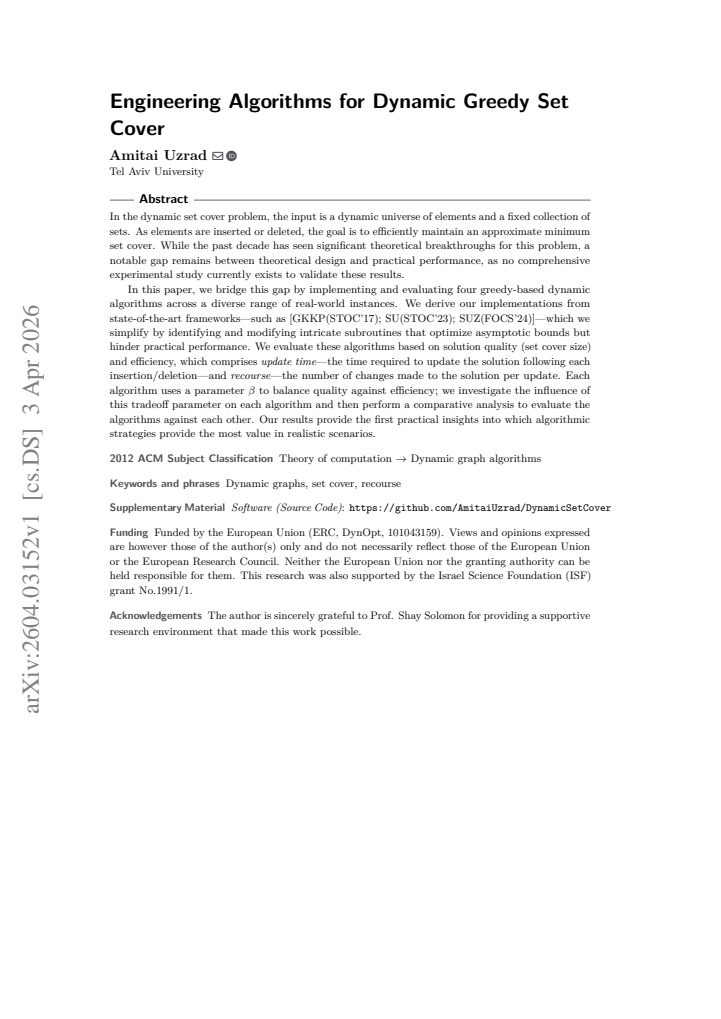 First page