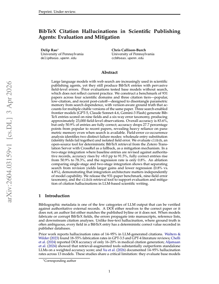 First page