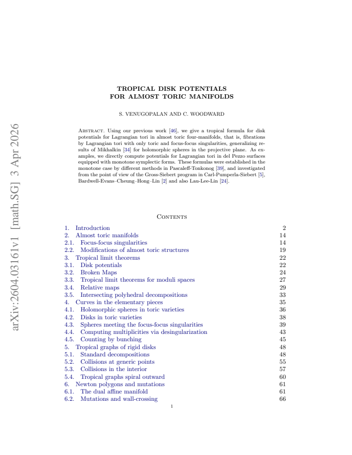 First page
