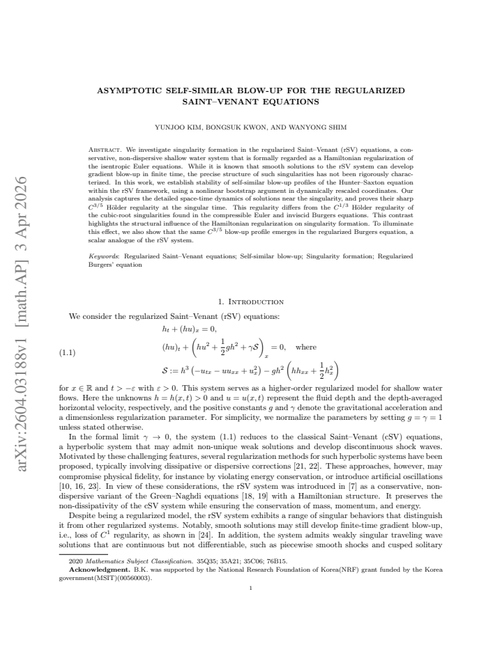 First page