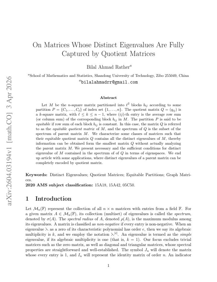 First page