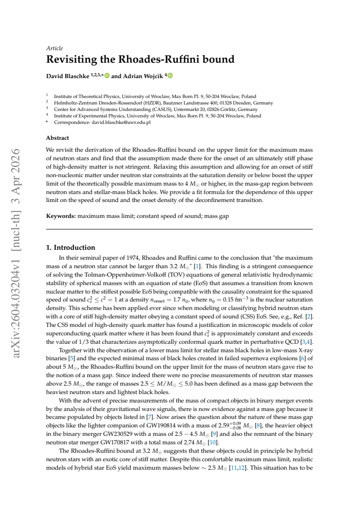 First page