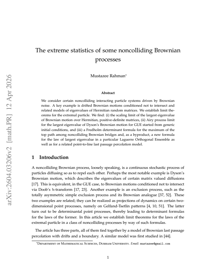 First page