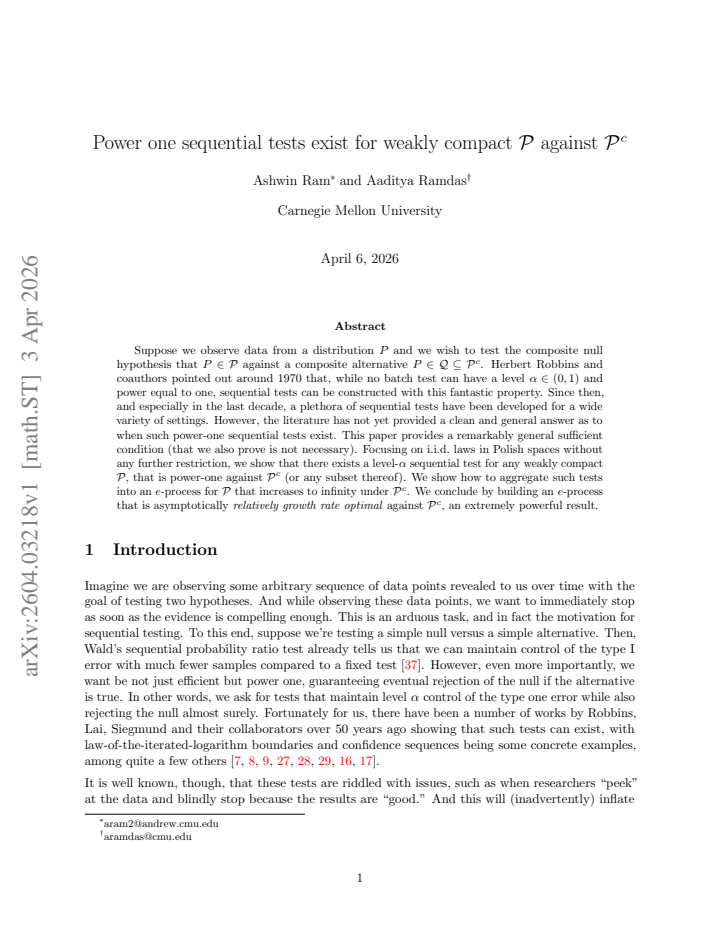First page
