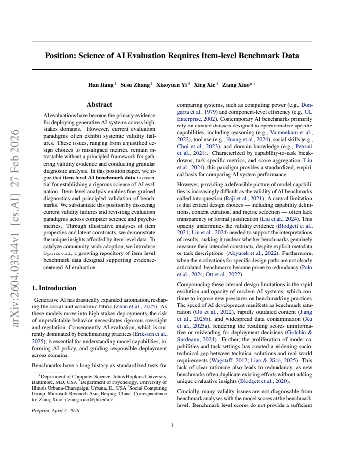 First page