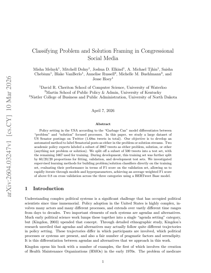 First page