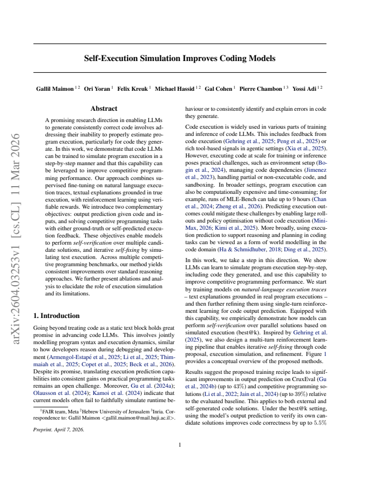 First page
