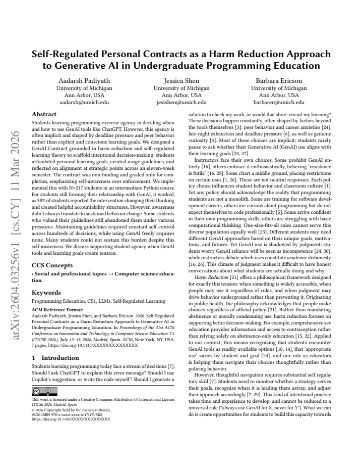 First page