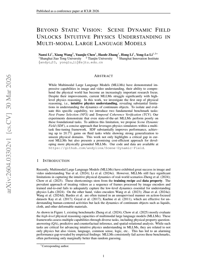 First page