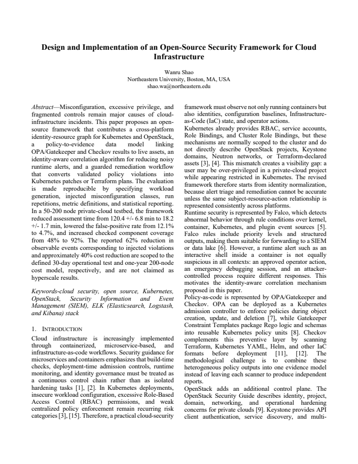 First page
