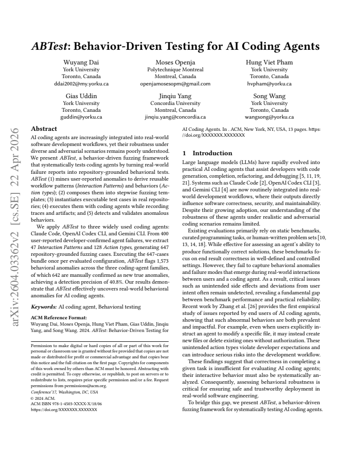 First page