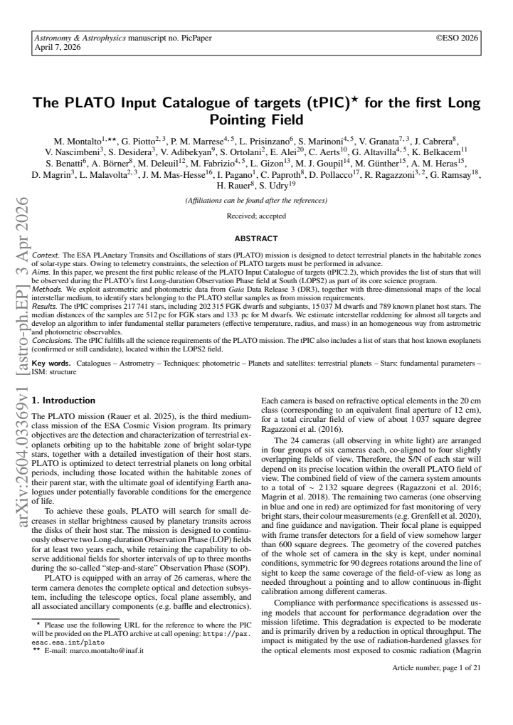 First page