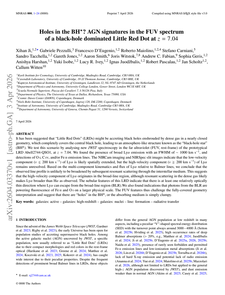 First page