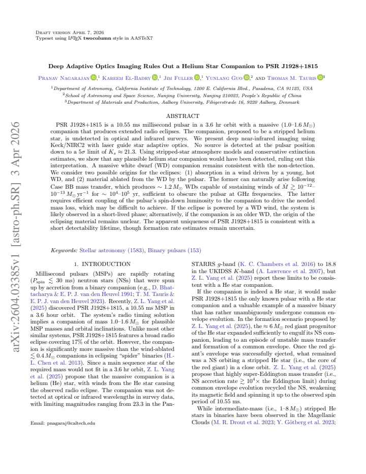 First page