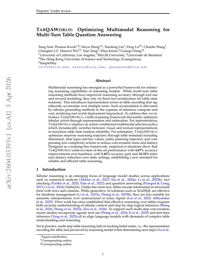 First page