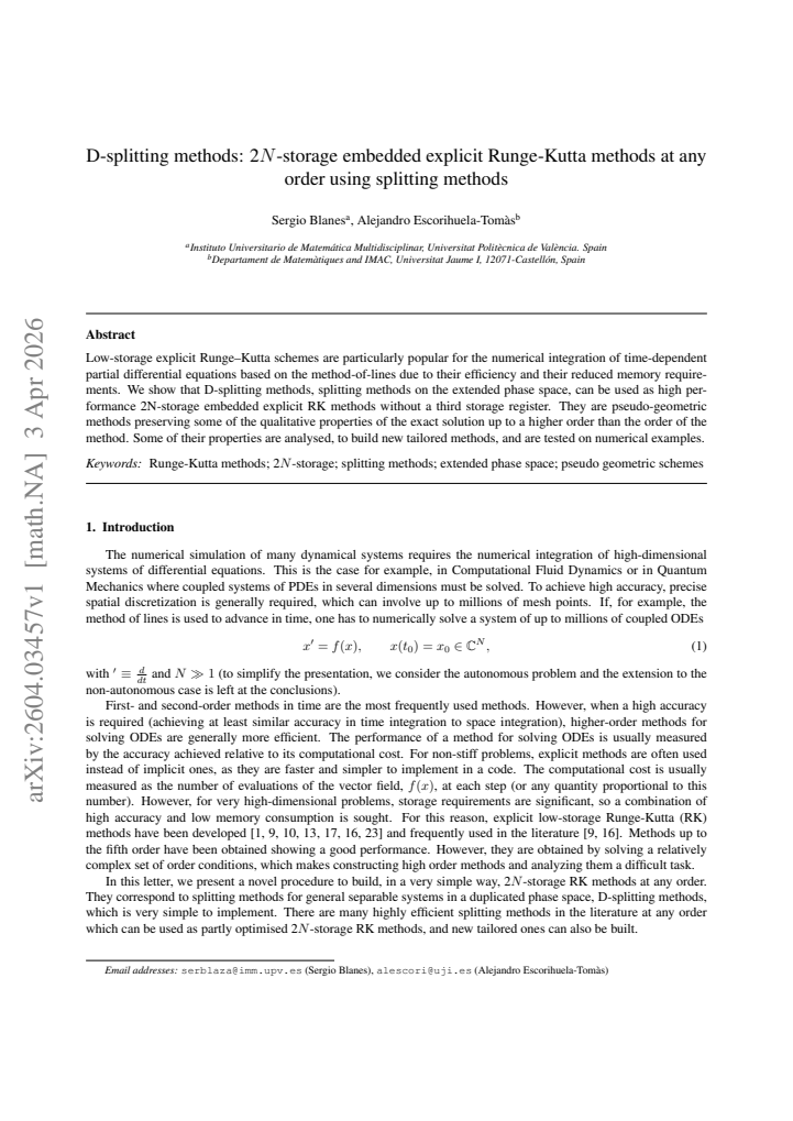 First page