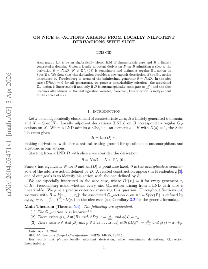 First page