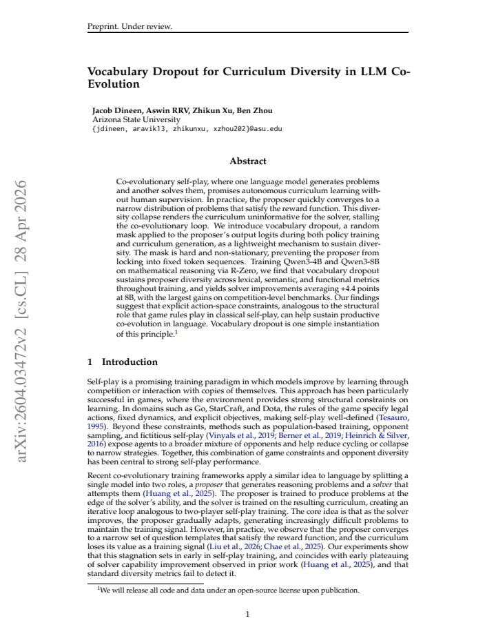 First page