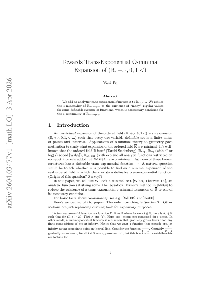 First page