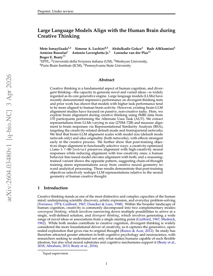 First page