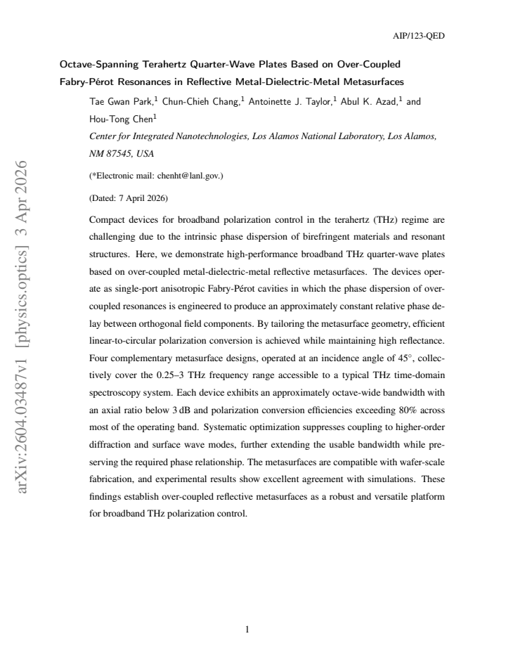First page