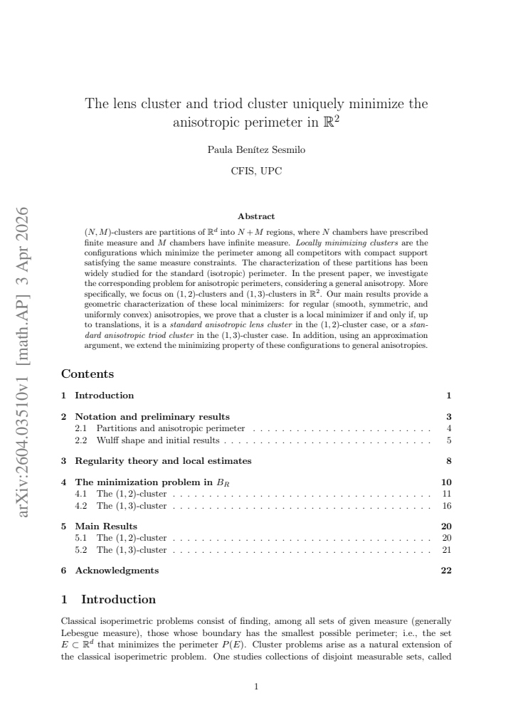 First page