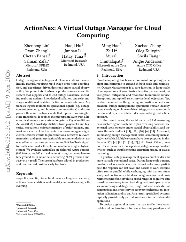 First page