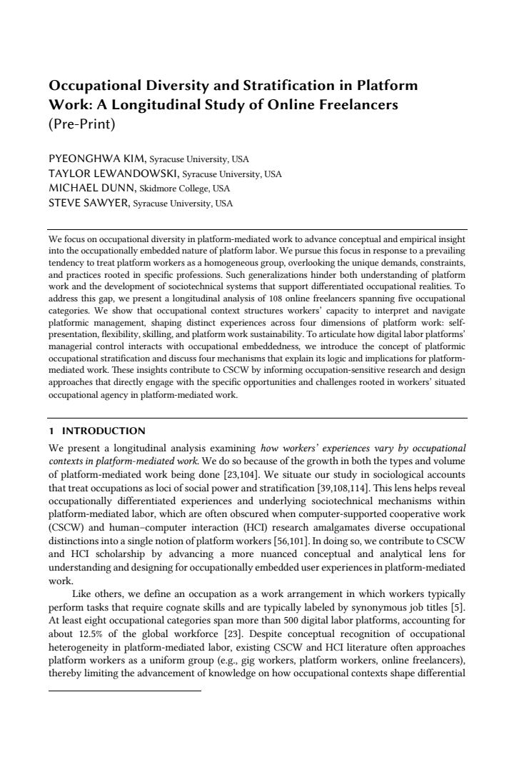 First page