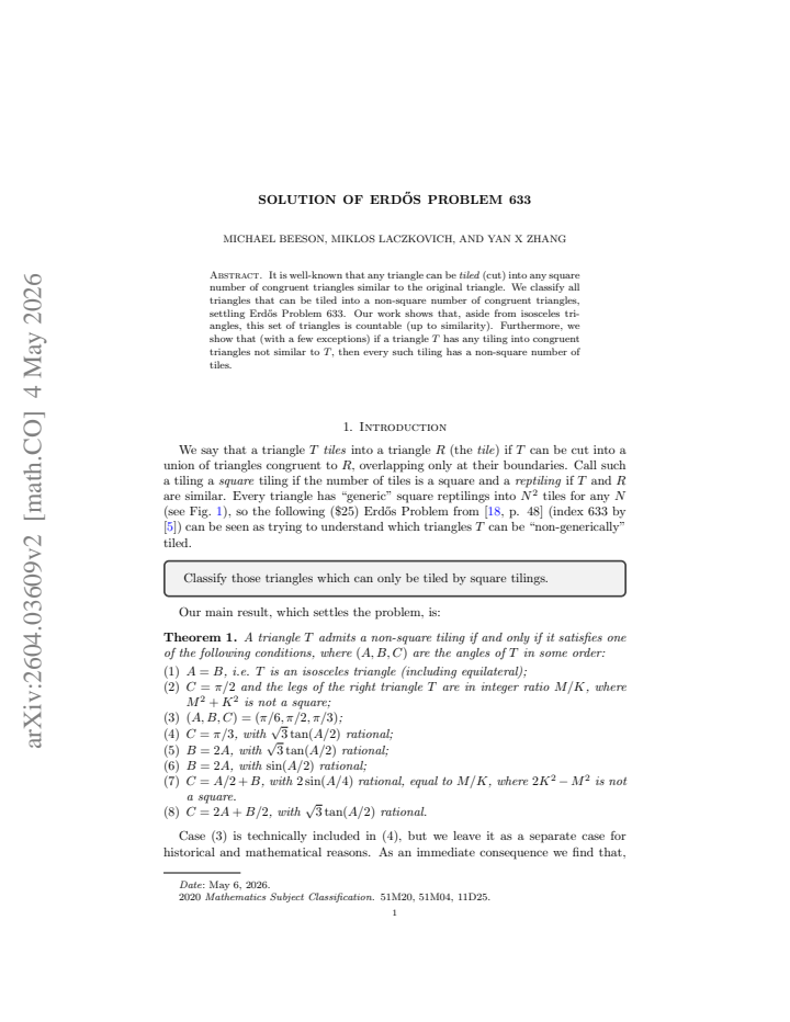 First page