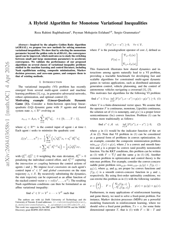 First page