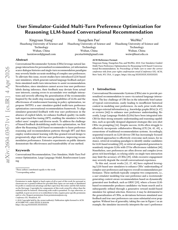 First page