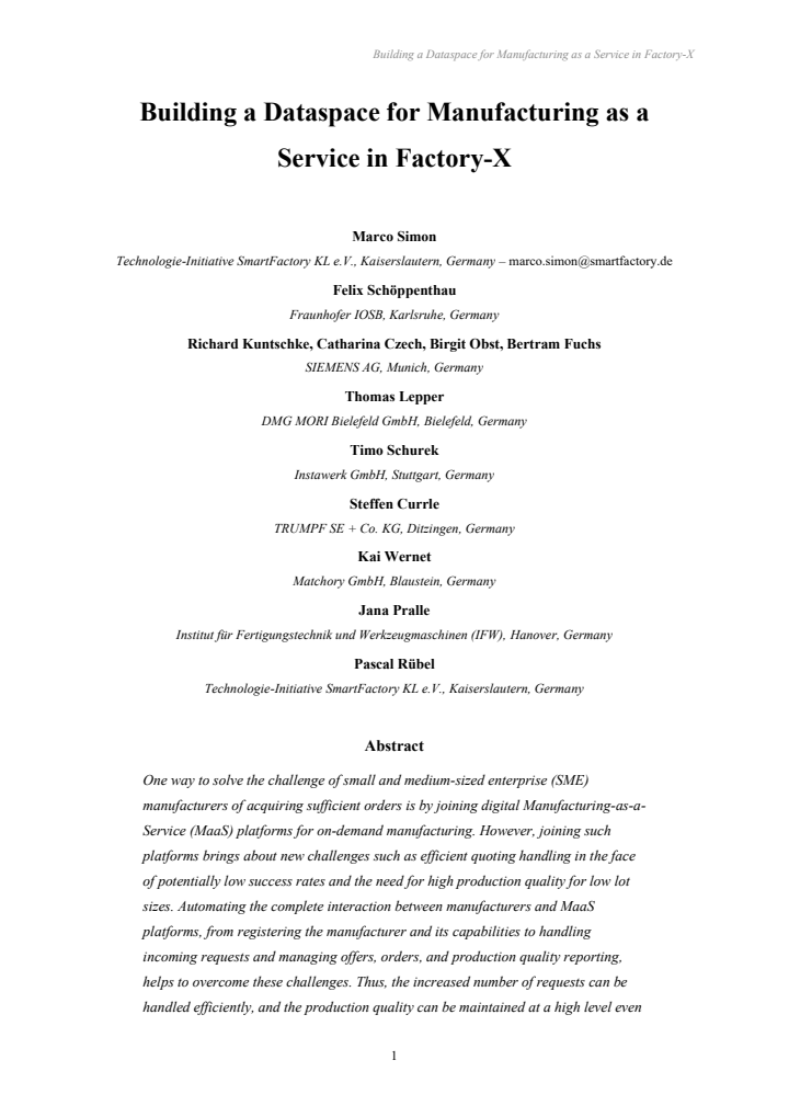 First page