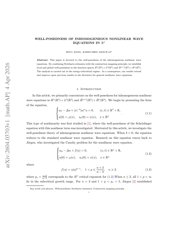 First page