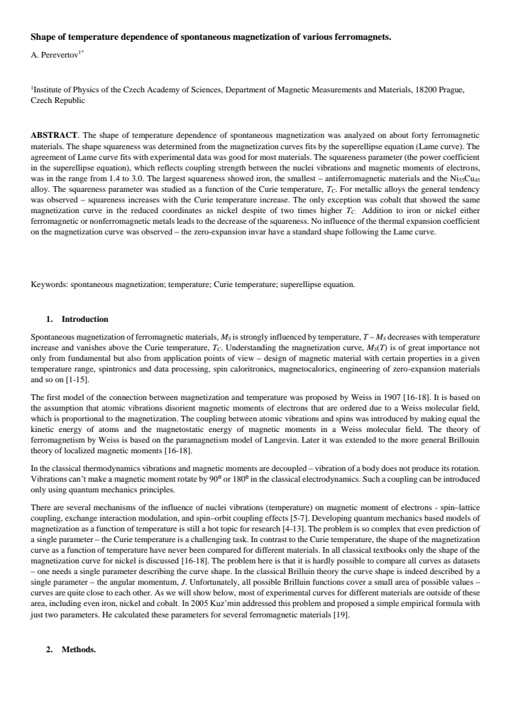 First page