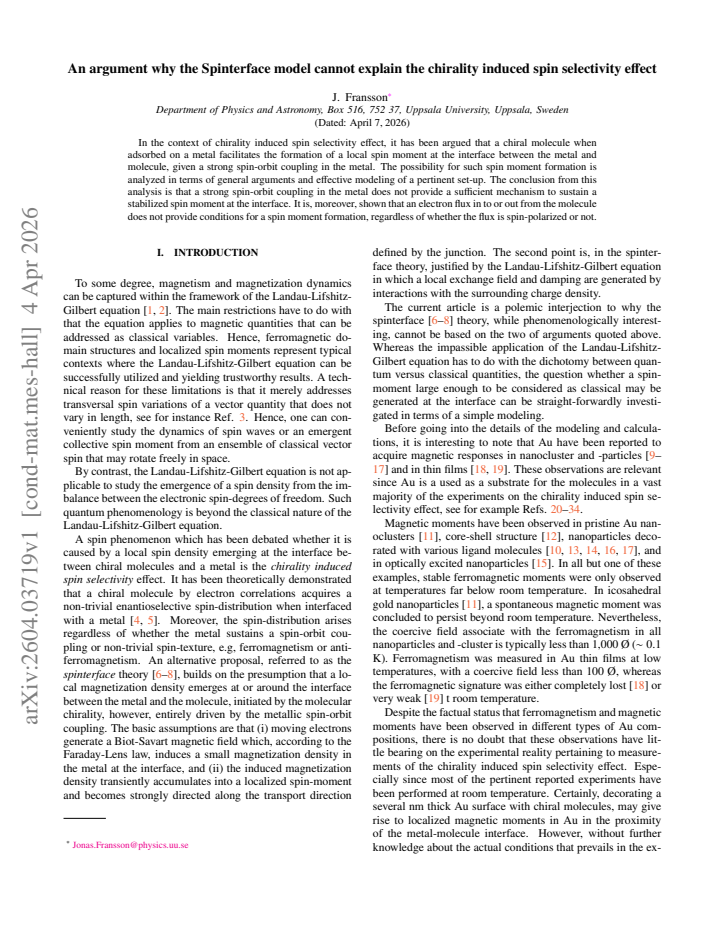 First page