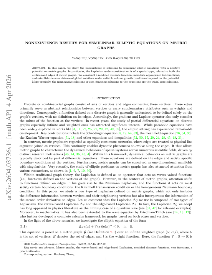 First page