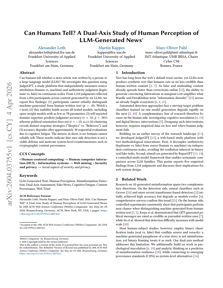 First page