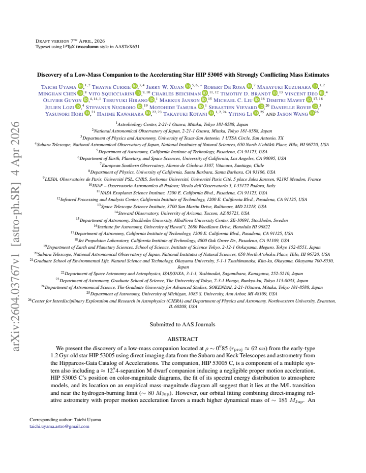 First page